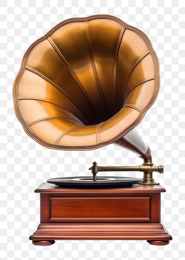 PNG Vintage gramophone technology achievement. 