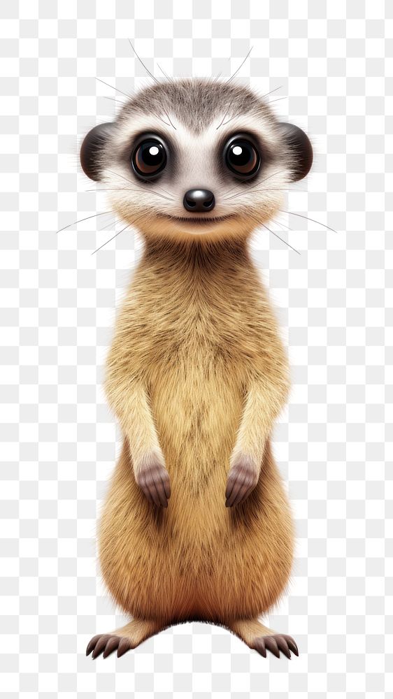 PNG Meerkat animal wildlife cartoon. AI generated Image by rawpixel.