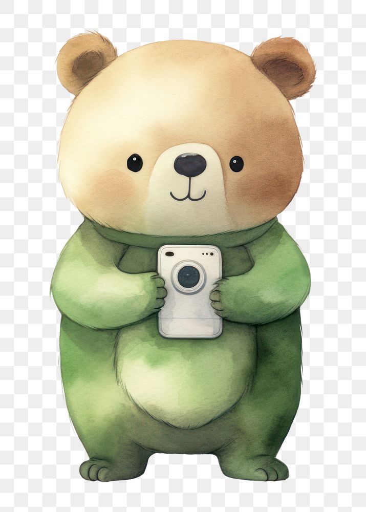 PNG Bear cartoon cute toy. 