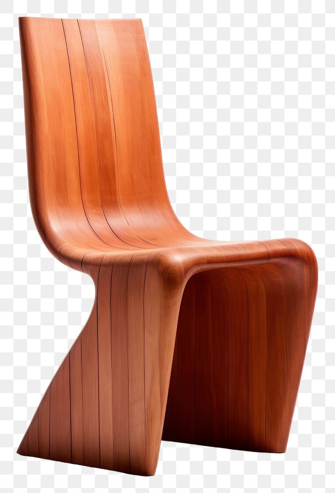 PNG Chair wood furniture white background. AI generated Image by rawpixel.