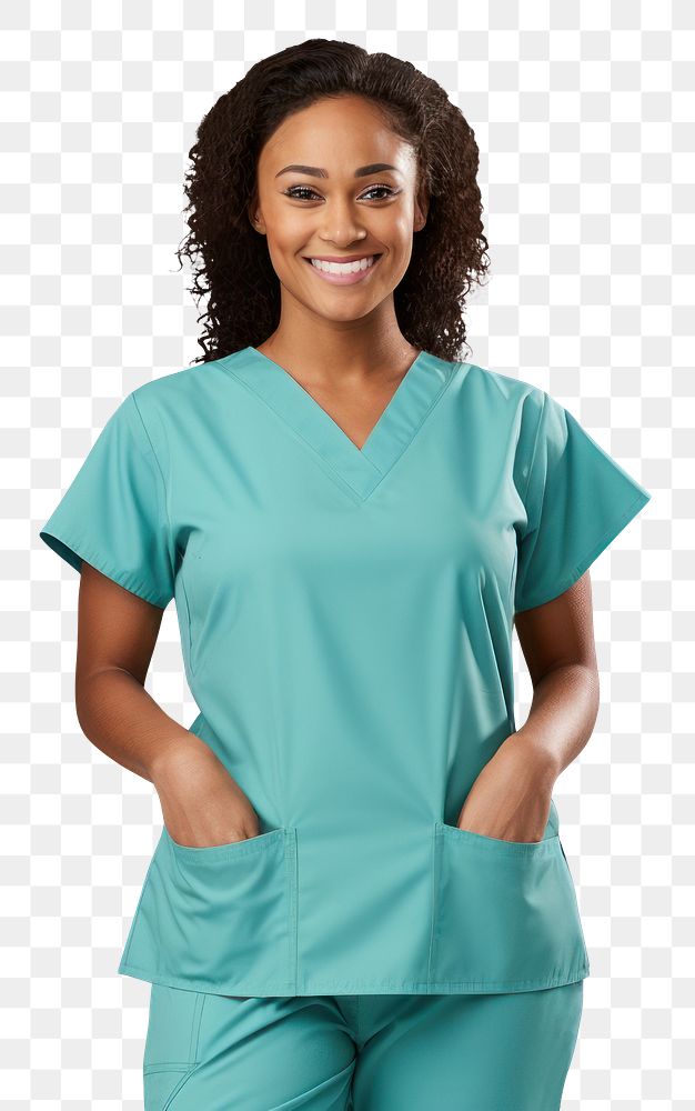 PNG Nurse transparent background stethoscope turquoise