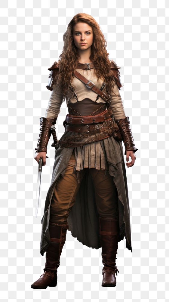 PNG Costume warrior female sword. 