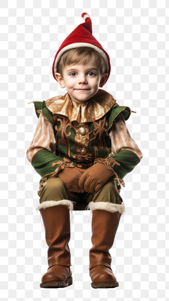 PNG Kid elf portrait costume child. AI generated Image by rawpixel.