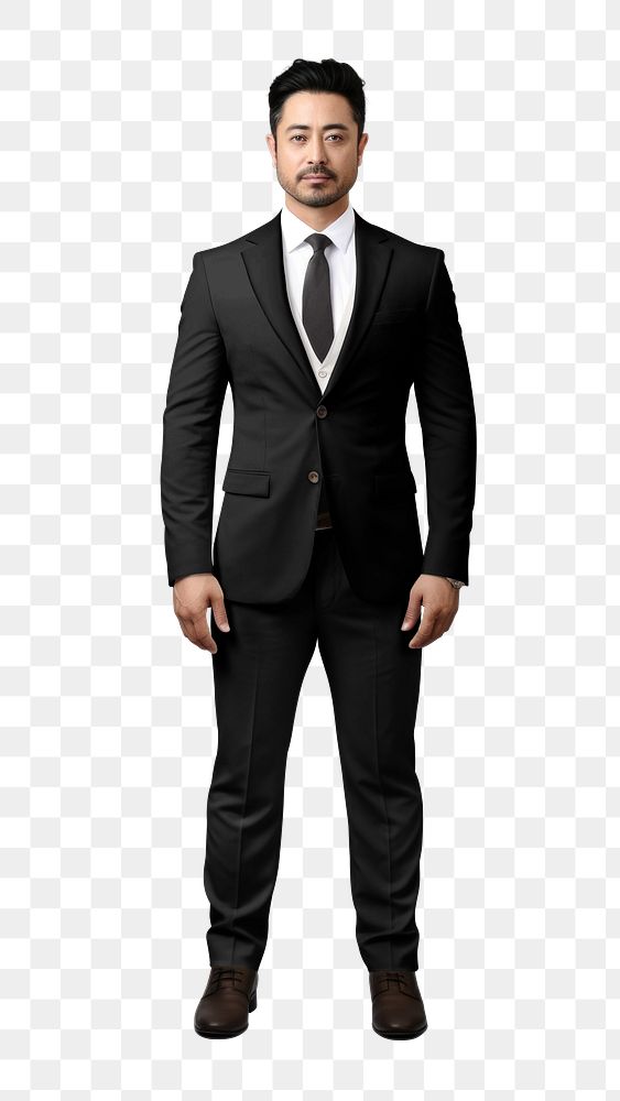 Men's business suit png, transparent background