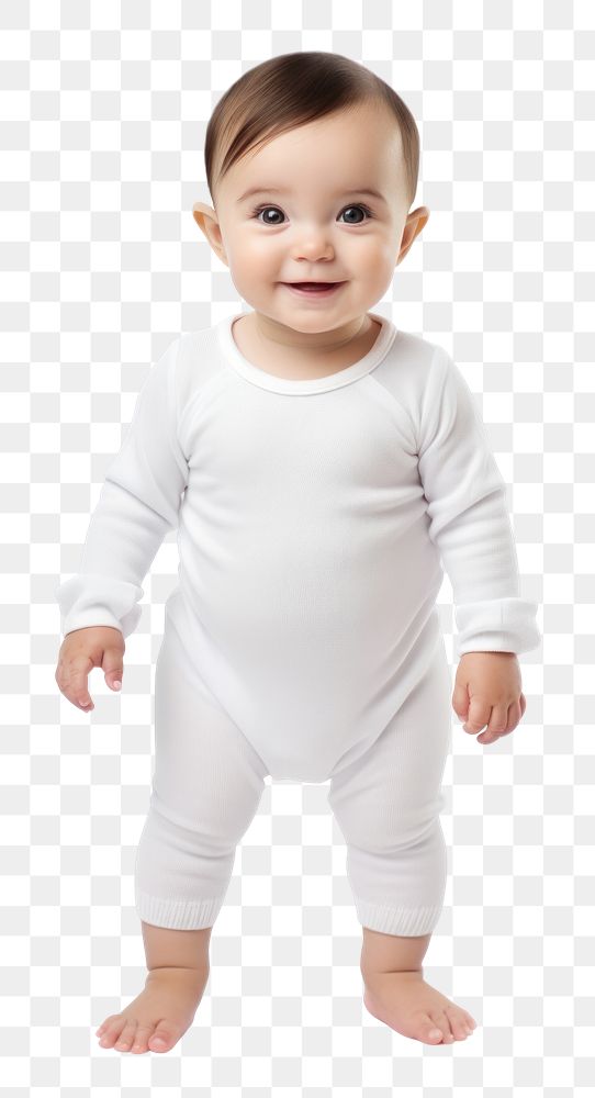 PNG Baby portrait sleeve white. 