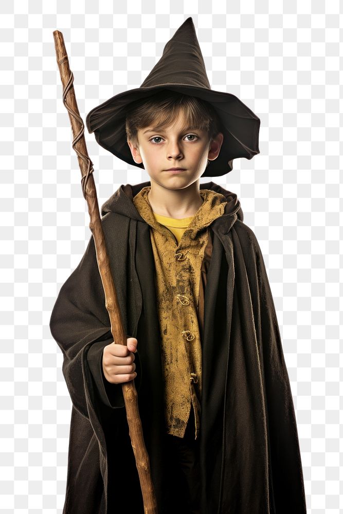 PNG Wizard boy portrait costume adult. AI generated Image by rawpixel.