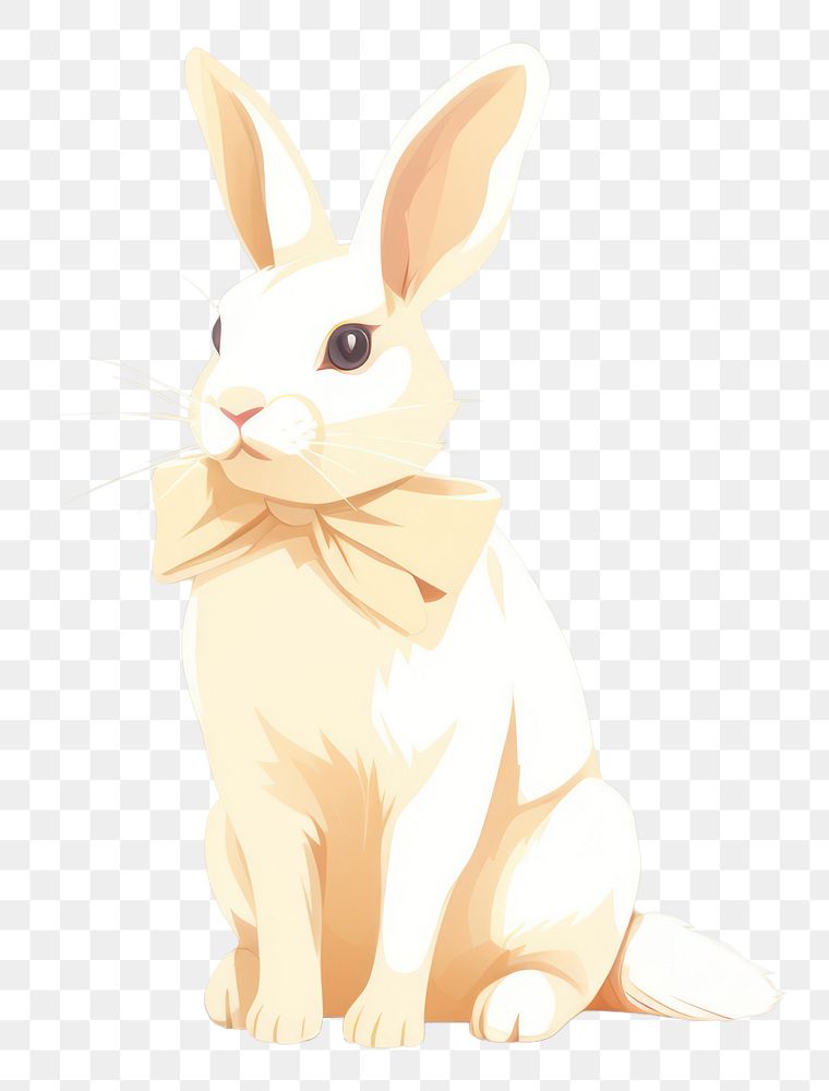 PNG White rabbit animal mammal pet. 