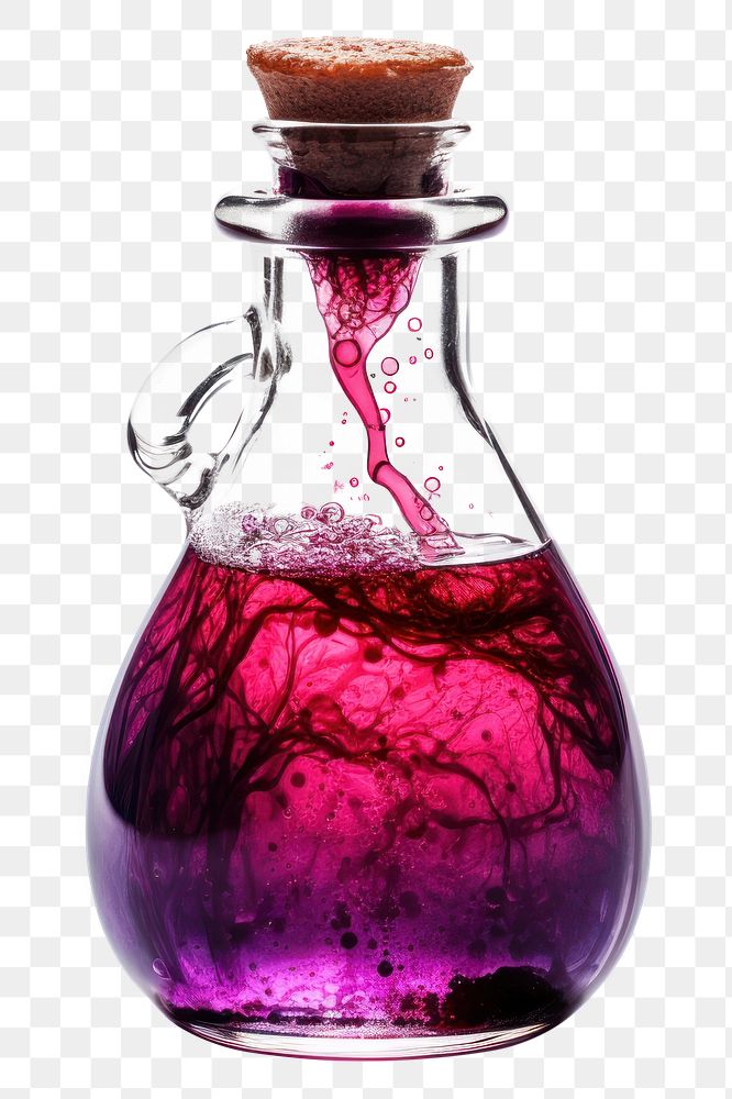 PNG Magic love potion perfume bottle purple. AI generated Image by rawpixel.