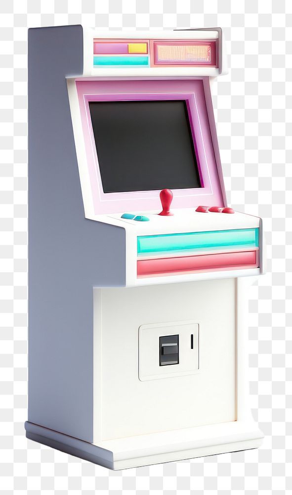 PNG Video game arcade kiosk electronics technology. AI generated Image by rawpixel.