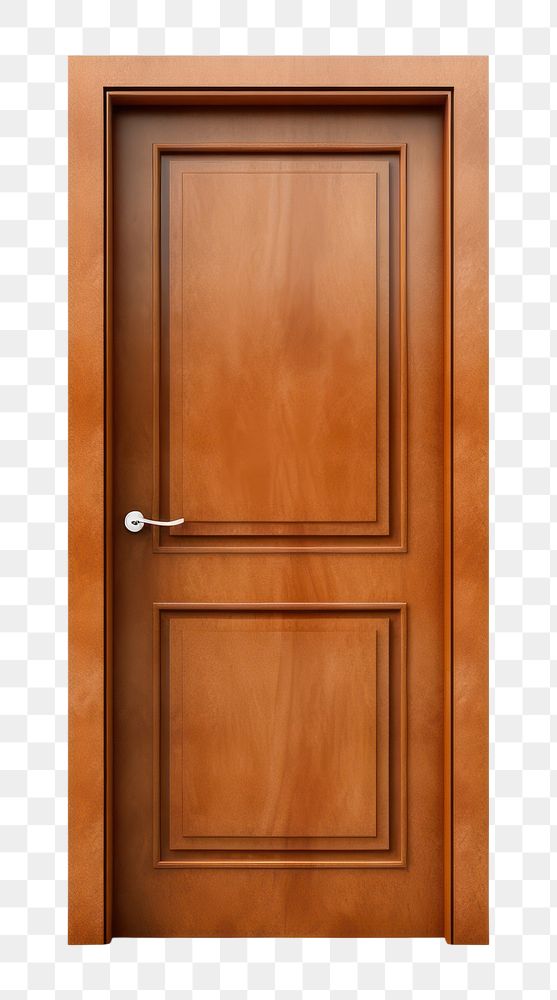 PNG  Door hardwood white background architecture. AI generated Image by rawpixel.
