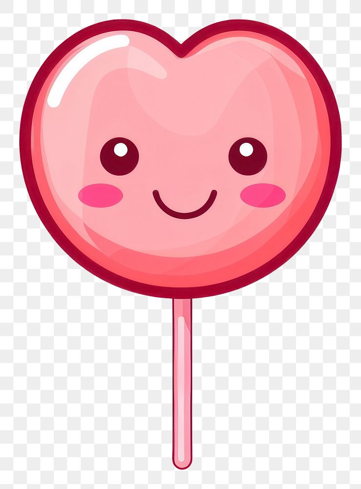 PNG  Cute png lollipop candy white background. AI generated Image by rawpixel.