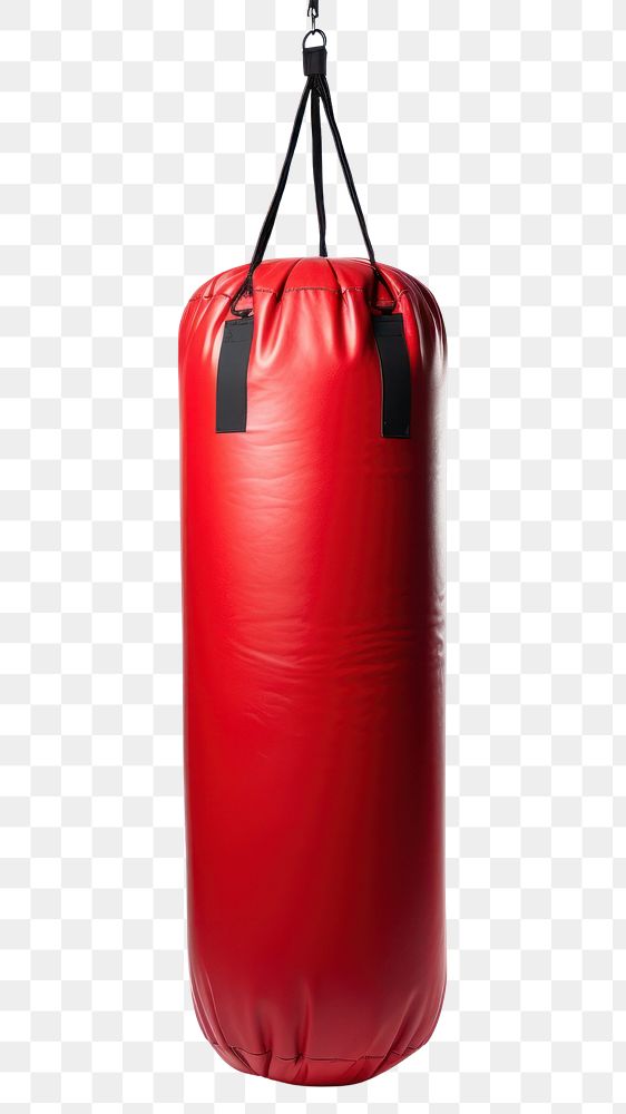 PNG Fitness bag white background punching bag. 