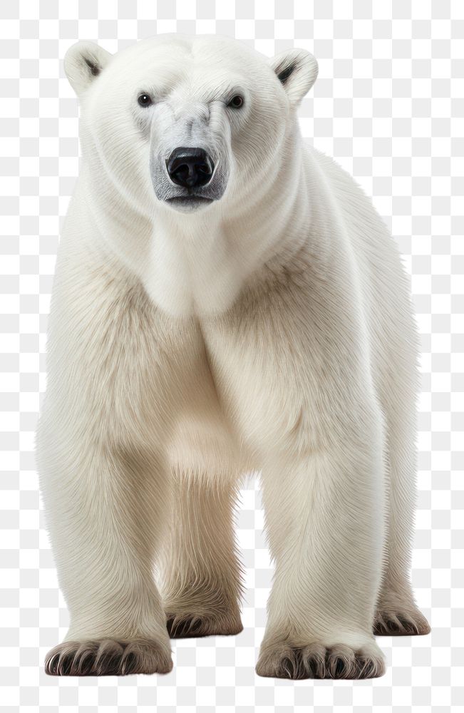 PNG Polar bear wildlife mammal animal. AI generated Image by rawpixel.