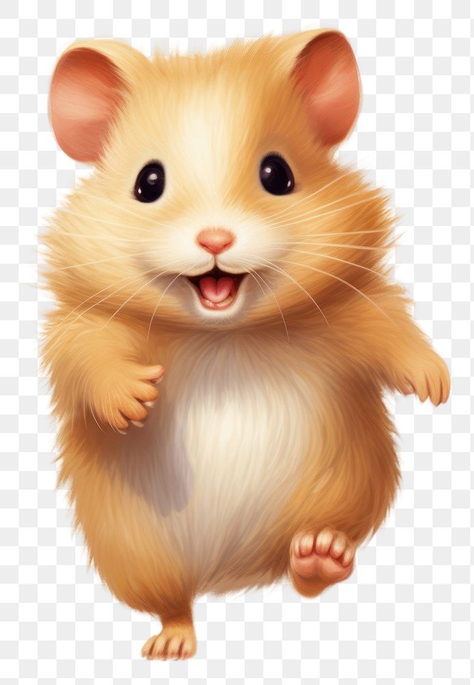 PNG Hamster rat cartoon rodent. 