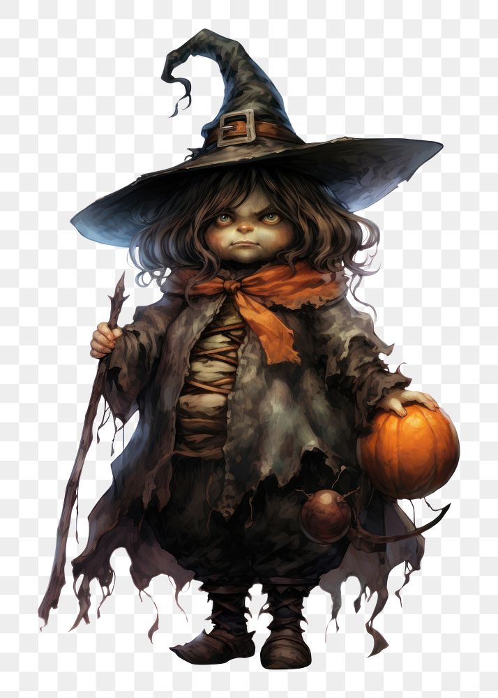 PNG Witch scarecrow costume adult. 