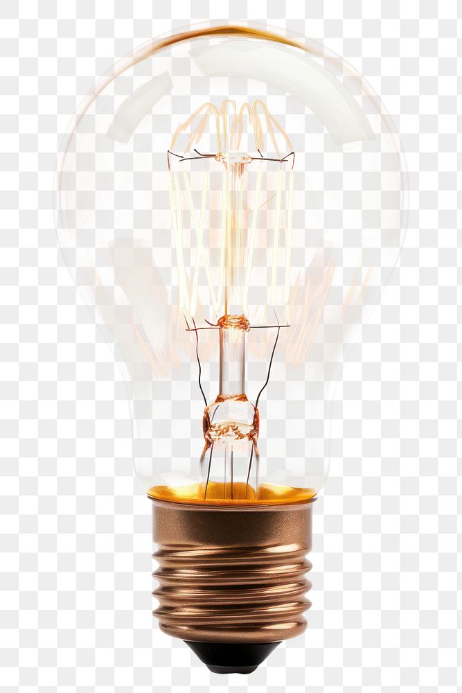 PNG Lamp lightbulb lamp white background. AI generated Image by rawpixel.