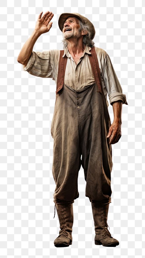 PNG Medieval farmer portrait costume adult. AI generated Image by rawpixel.