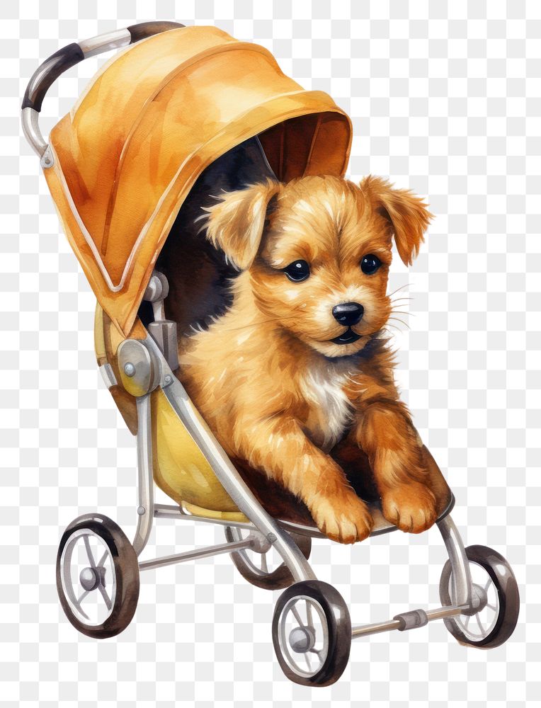 PNG Dog animal stroller mammal. 