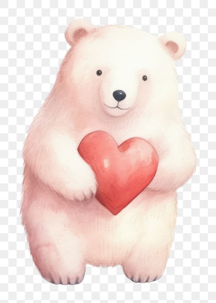 PNG Polar Bear bear mammal animal. AI generated Image by rawpixel.