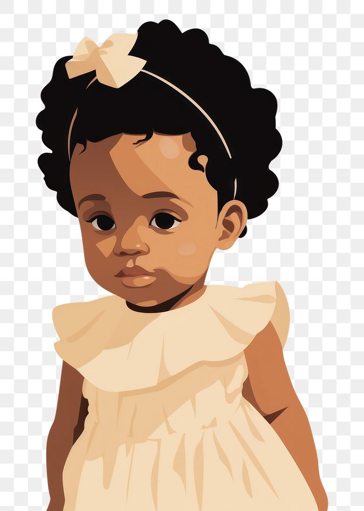 PNG African american young baby portrait photography accessories. AI generated Image by rawpixel.