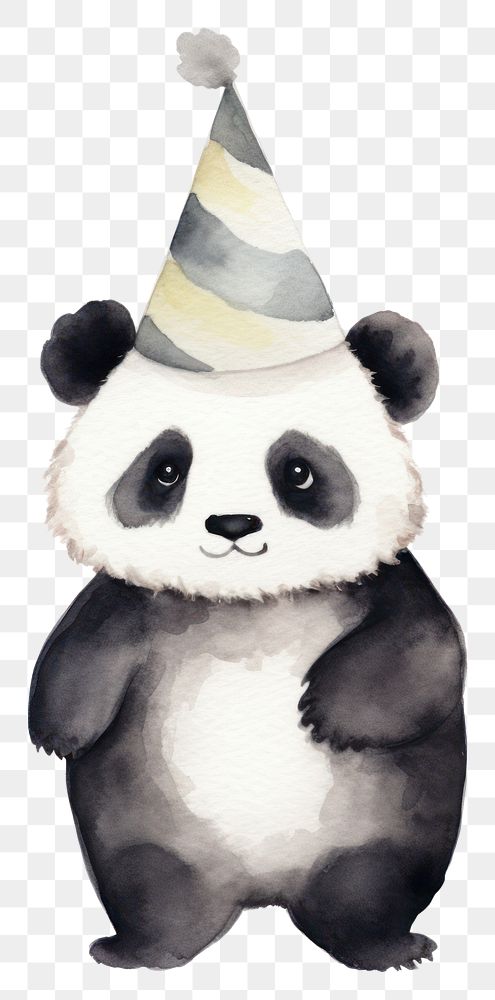 PNG Panda party illustration celebrate. AI generated Image by rawpixel.