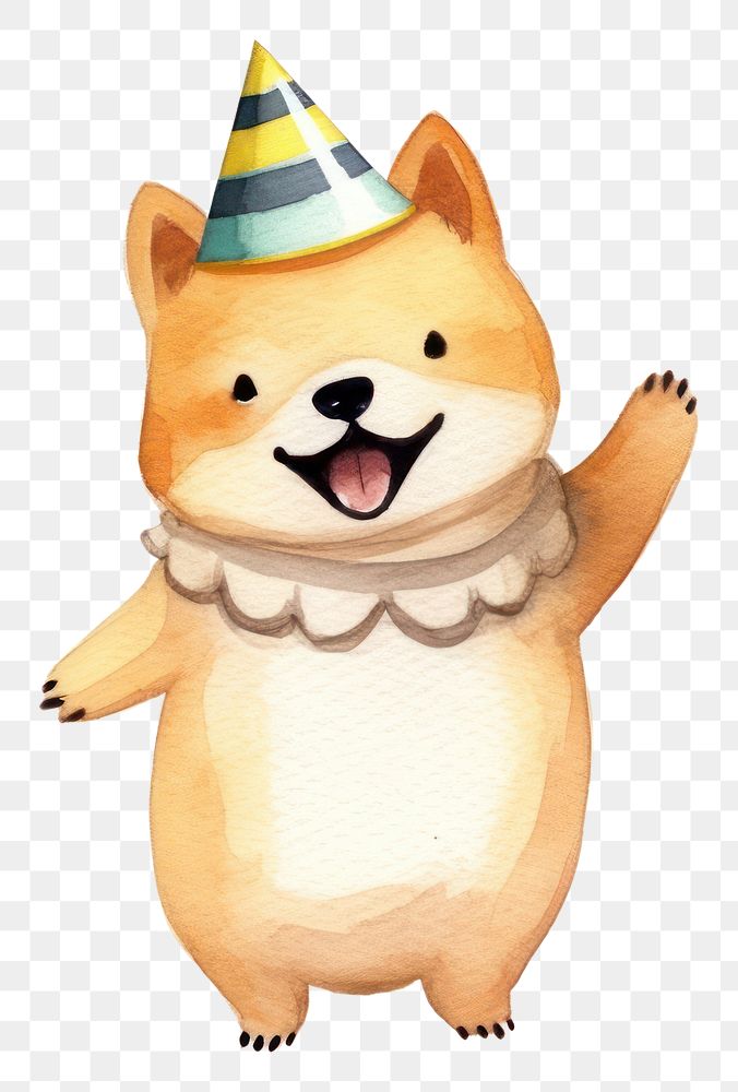 PNG Character puppy happy Shiba Inu. AI generated Image by rawpixel.