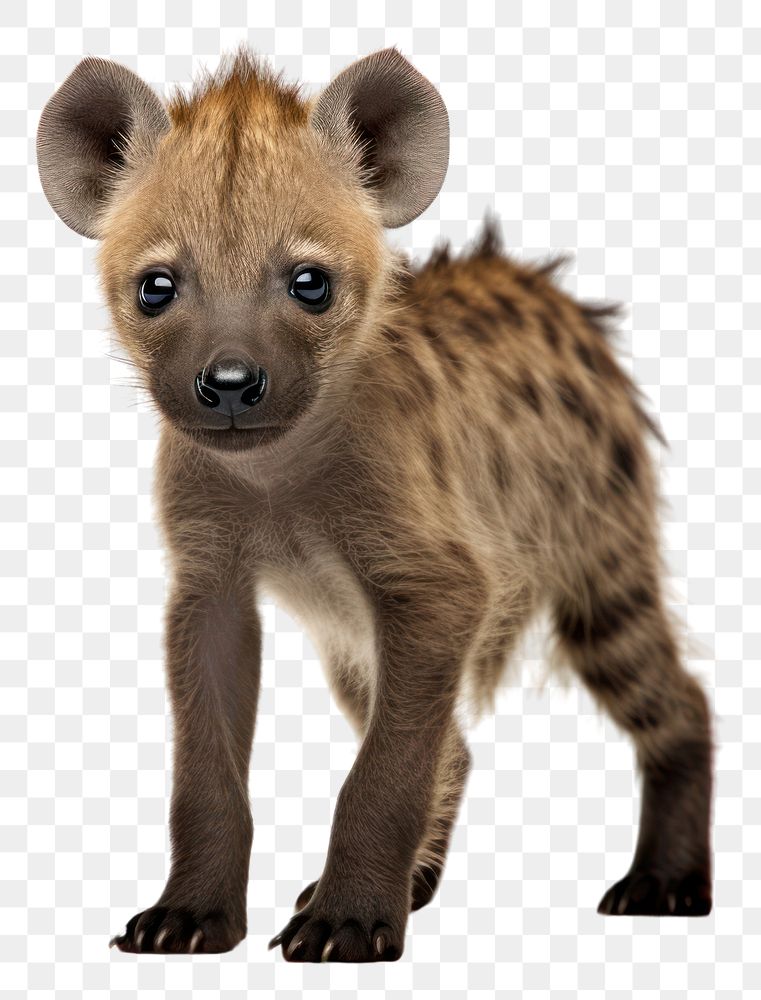 PNG Baby hyena wildlife mammal animal. AI generated Image by rawpixel.