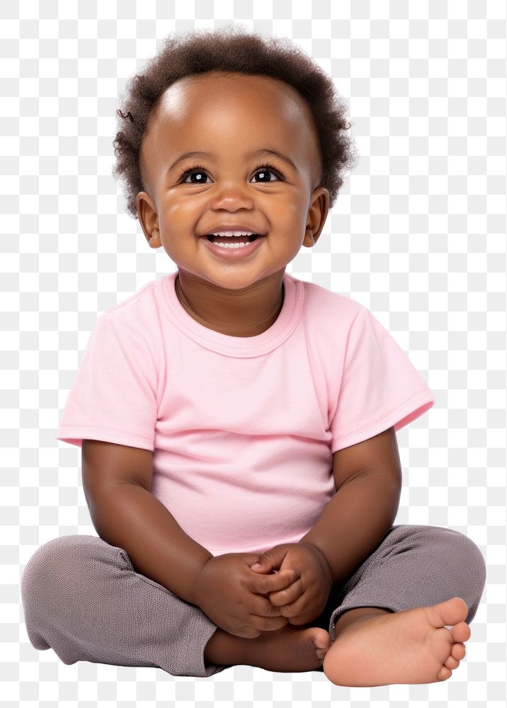 PNG Sitting smile child baby. AI generated Image by rawpixel.