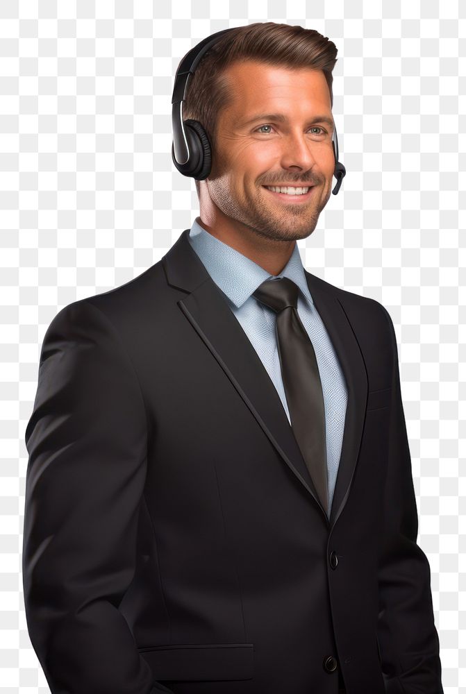 PNG Call center headphones portrait headset. AI generated Image by rawpixel.