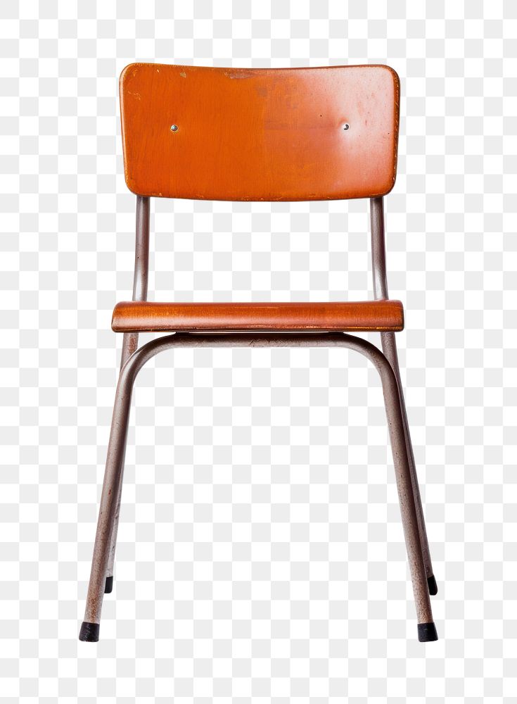 PNG Classroom chair furniture white background. AI generated Image by rawpixel.