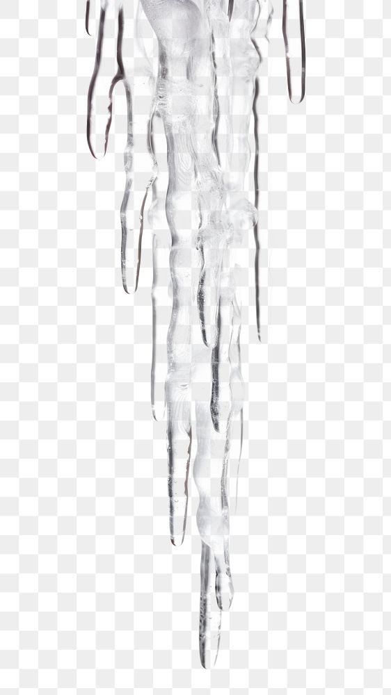 PNG Icicle ice white background stalactite