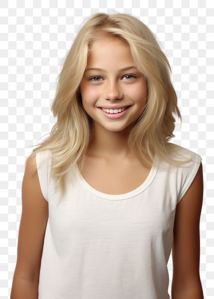 PNG Teen age girl portrait smiling smile. AI generated Image by rawpixel.