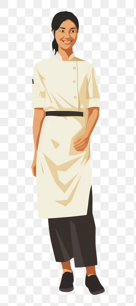 PNG Asian chef woman standing smiling face. AI generated Image by rawpixel.