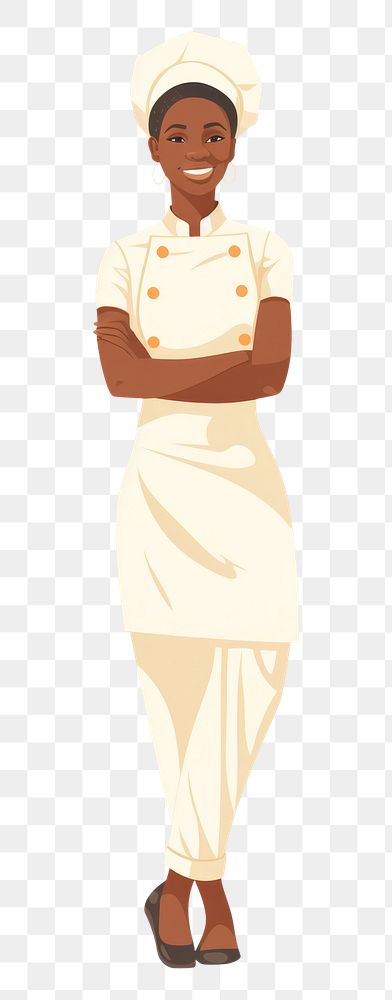 PNG African chef woman smiling face happiness. AI generated Image by rawpixel.