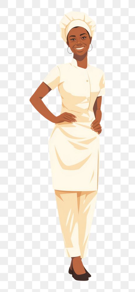 PNG African chef woman smiling adult face. AI generated Image by rawpixel.