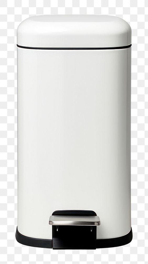 PNG  Pedal bin white  furniture. AI generated Image by rawpixel.