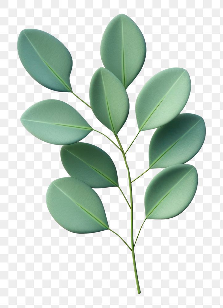 PNG Plant herbs leaf white background. AI generated Image by rawpixel.