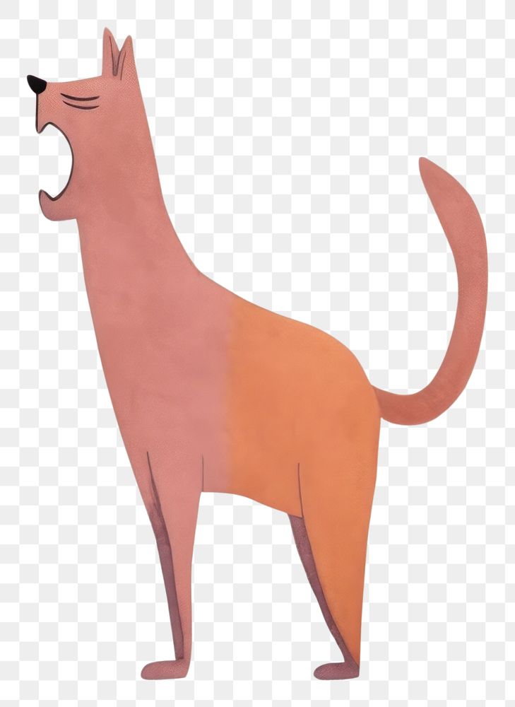 PNG Animal kangaroo mammal sketch. AI generated Image by rawpixel.