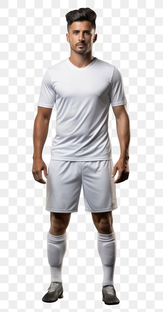 PNG Standing t-shirt adult white. AI generated Image by rawpixel.