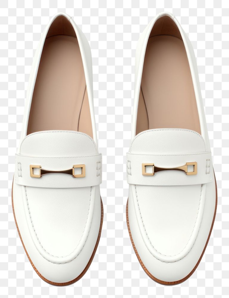 PNG  Loafers footwear white shoe. AI generated Image by rawpixel.
