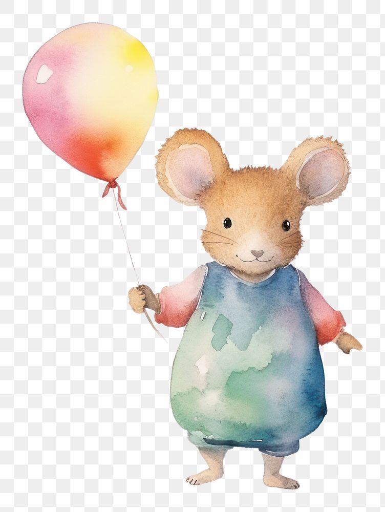 PNG Happy mice standing balloon animal. AI generated Image by rawpixel.