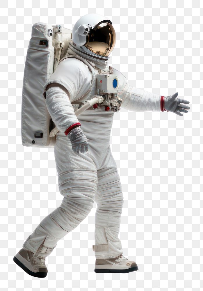 PNG Astronaut white white background protection. AI generated Image by rawpixel.