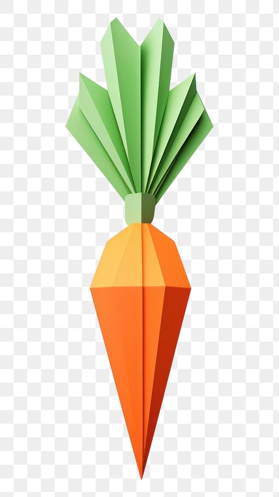 PNG Carrots paper origami art. AI generated Image by rawpixel.