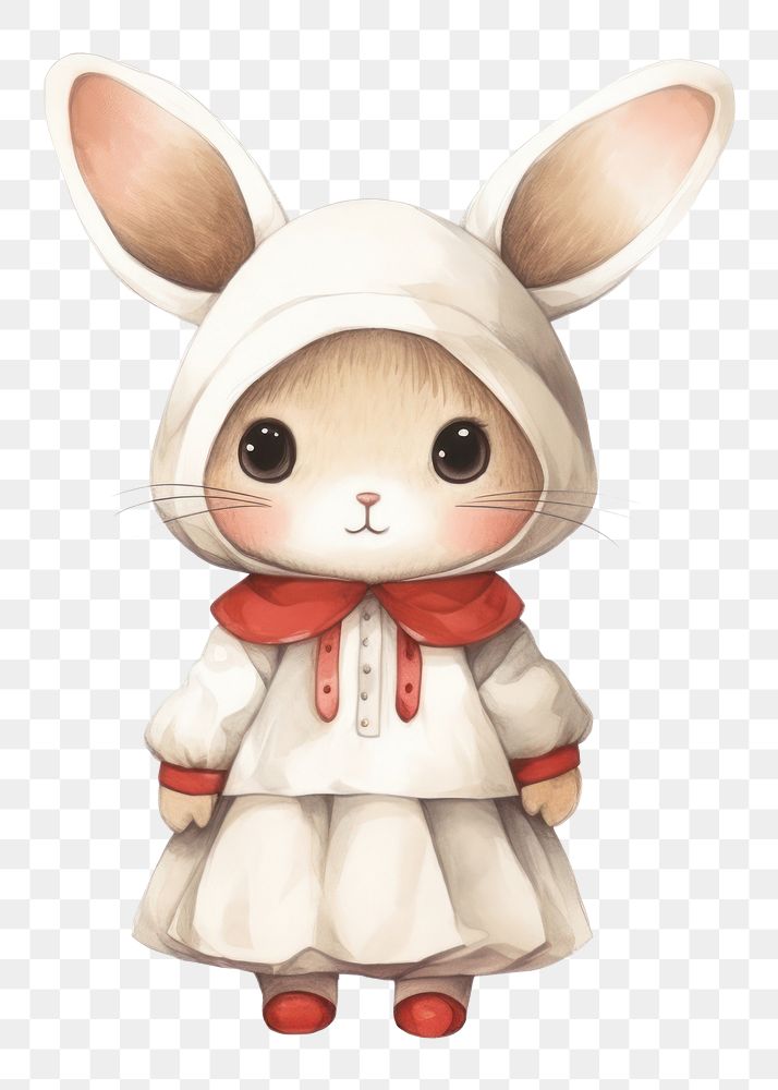 PNG Rabbit nurse costume cartoon cute toy. AI generated Image by rawpixel.