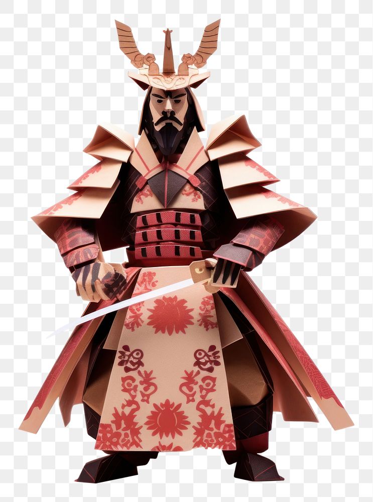 PNG One japanese samurai costume adult white background. AI generated Image by rawpixel.
