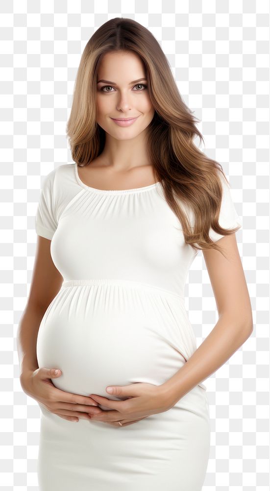 PNG Pregnant woman fashion sleeve dress. 