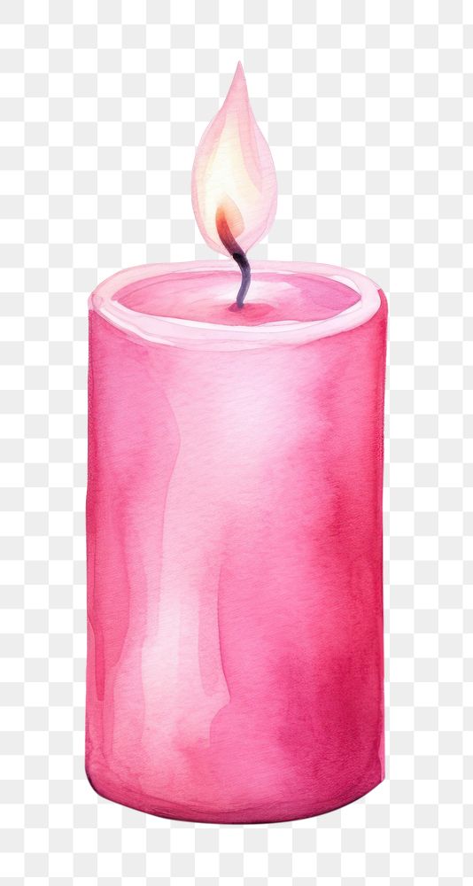 PNG Candle pink white background celebration. AI generated Image by rawpixel.