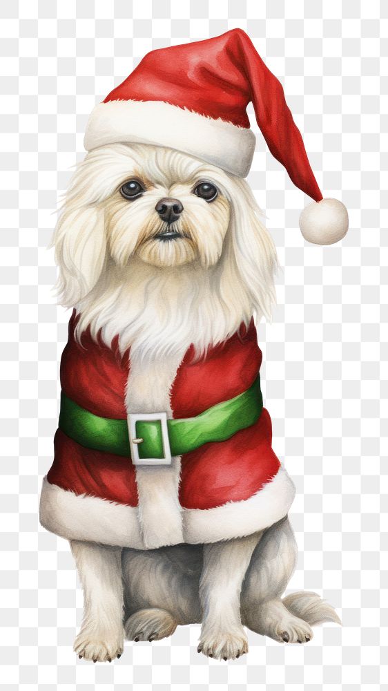 PNG Dog chrismas party mammal animal pet. AI generated Image by rawpixel.