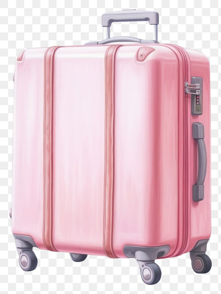 PNG Luggage suitcase white background journey. 