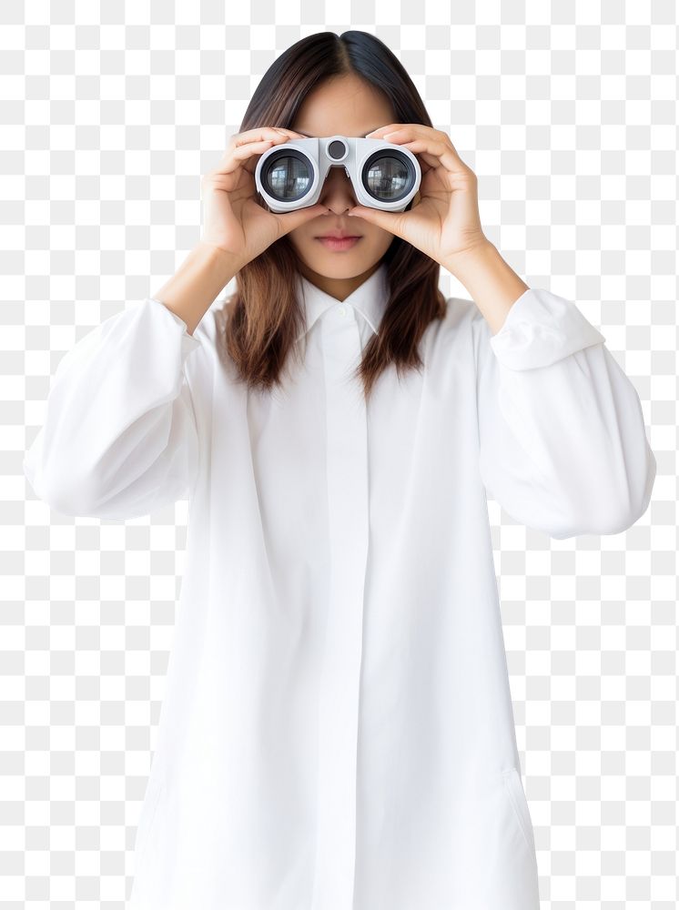 PNG Binoculars looking photo white background. AI generated Image by rawpixel.